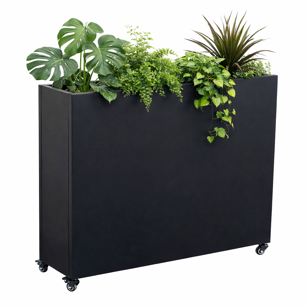 Steel raised garden planter
